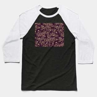 Floral Pattern, Flowers Pattern Design, Vintage Design Baseball T-Shirt